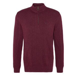 Barbour Essential Tisbury Ruby Half-Zip Jumper